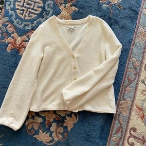 Madewell Texture and Thread Cream Blouse